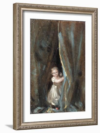 Study of the Artist's Daughter Maria as Bo-Peep, 1820-John Constable-Framed Giclee Print