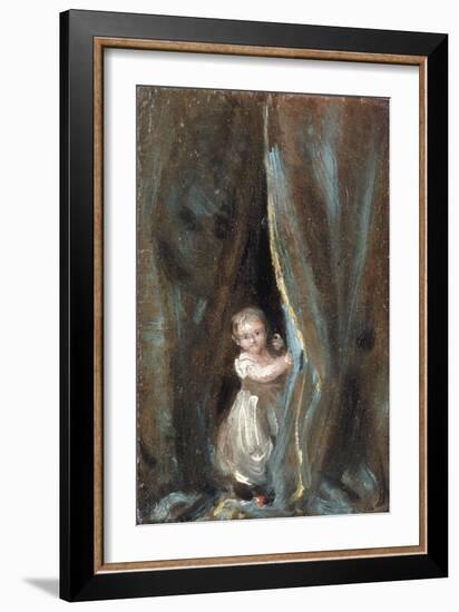 Study of the Artist's Daughter Maria as Bo-Peep, 1820-John Constable-Framed Giclee Print