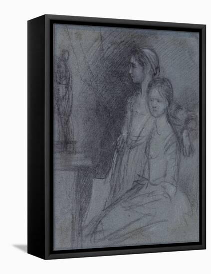 Study of the Artist's Daughters, C.1763-Thomas Gainsborough-Framed Premier Image Canvas