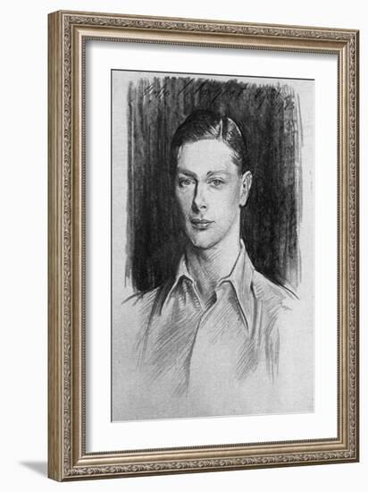 Study of the Duke of York, 1923-John Singer Sargent-Framed Giclee Print