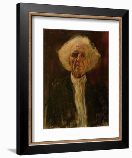 Study of the Head of a Blind Man-Gustav Klimt-Framed Giclee Print