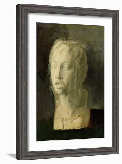 Study of the Head of a Young Singer, After Della Robbia, c.1856-58-Edgar Degas-Framed Giclee Print