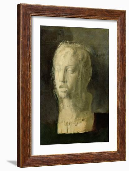 Study of the Head of a Young Singer, After Della Robbia, c.1856-58-Edgar Degas-Framed Giclee Print