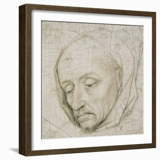 Study of the Head of an Old Man, 15th Century-Rogier van der Weyden-Framed Giclee Print