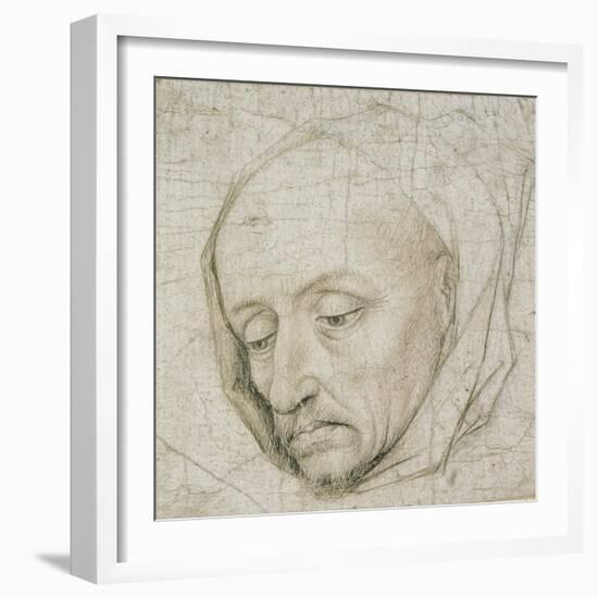 Study of the Head of an Old Man, 15th Century-Rogier van der Weyden-Framed Giclee Print