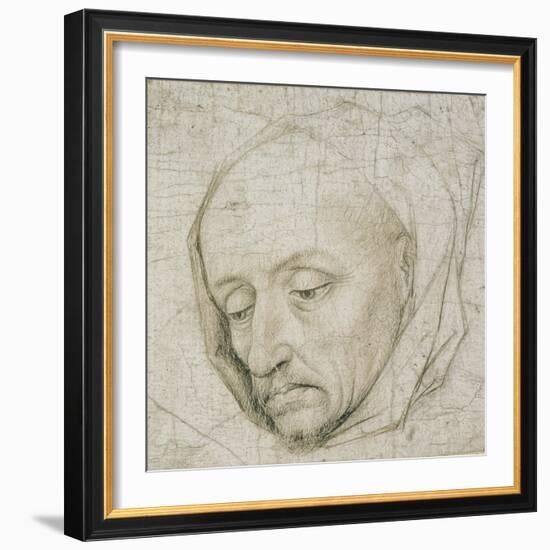 Study of the Head of an Old Man, 15th Century-Rogier van der Weyden-Framed Giclee Print