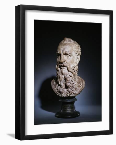 Study of the Head of Saint Paul, C.1535-Baccio Bandinelli-Framed Giclee Print