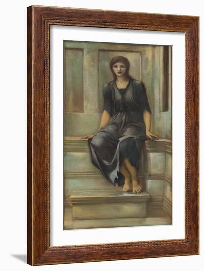 Study of the Maid for 'King Cophetua and the Beggar Maid'-Edward Burne-Jones-Framed Giclee Print