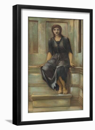 Study of the Maid for 'King Cophetua and the Beggar Maid'-Edward Burne-Jones-Framed Giclee Print