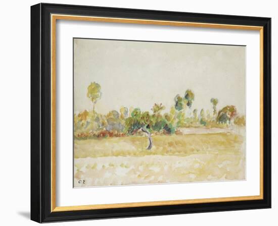 Study of the Orchard at Eragny-Sur-Epte, Seen from the Artist's House, C. 1886 - 1890-Camille Pissarro-Framed Giclee Print