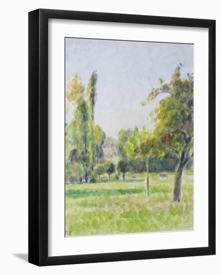 Study of the Orchard of the Artist's House at Eragny-Sur-Epte, C. 1890-Camille Pissarro-Framed Giclee Print