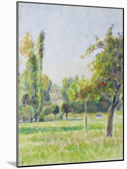 Study of the Orchard of the Artist's House at Eragny-Sur-Epte, C. 1890-Camille Pissarro-Mounted Giclee Print