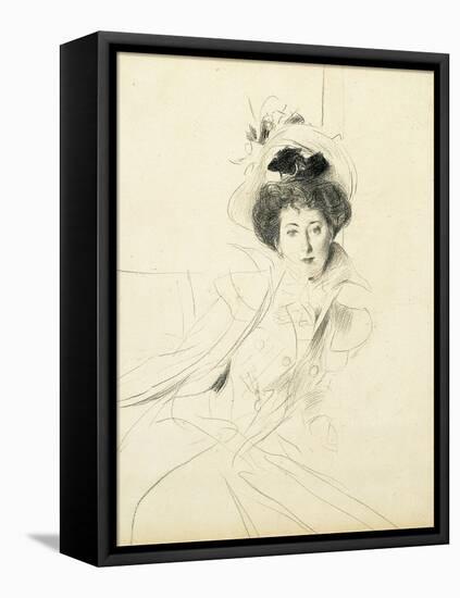 Study of the Princess Niscemi-Giovanni Boldini-Framed Premier Image Canvas