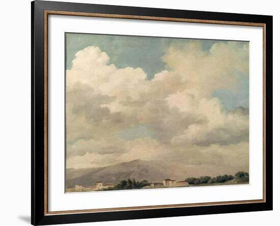 Study of the Sky at Quirinal-Pierre Henri de Valenciennes-Framed Giclee Print