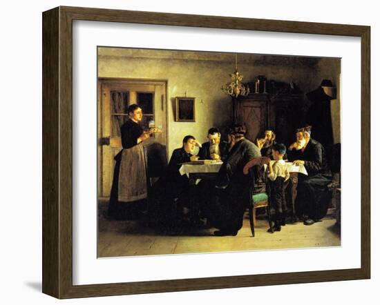 Study of the Talmud-Isidor Kaufmann-Framed Art Print