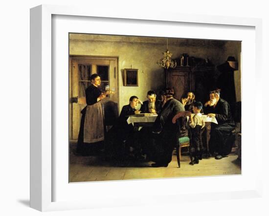 Study of the Talmud-Isidor Kaufmann-Framed Art Print