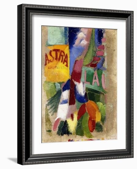 Study of the Team from Cardiff, 1907-13-Robert Delaunay-Framed Giclee Print