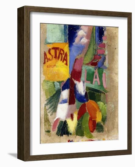 Study of the Team from Cardiff-Robert Delaunay-Framed Giclee Print