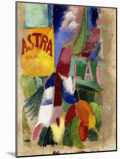 Study of the Team from Cardiff-Robert Delaunay-Mounted Giclee Print
