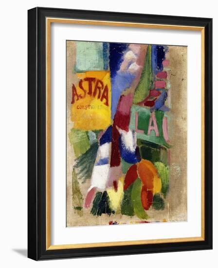 Study of the Team from Cardiff-Robert Delaunay-Framed Giclee Print