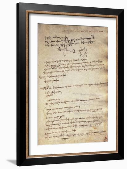 Study of the Technique for Observing Solar Eclipse, Codex Trivulzianus, 1478-1490-Leonardo da Vinci-Framed Giclee Print