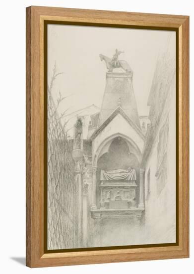 Study of the Tomb of Can Grande Della Scala at Verona, May - August 1869-John Ruskin-Framed Premier Image Canvas