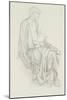 Study of the Virgin and Child for 'The Star of Bethlehem'-Edward Burne-Jones-Mounted Giclee Print