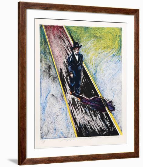 Study of Truman Capote Walking-Cliff Condak-Framed Limited Edition