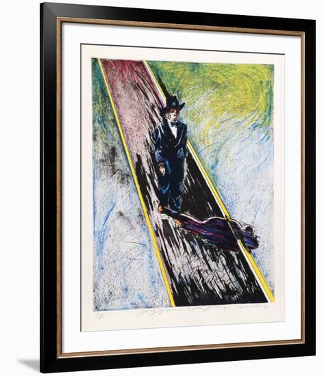 Study of Truman Capote Walking-Cliff Condak-Framed Limited Edition