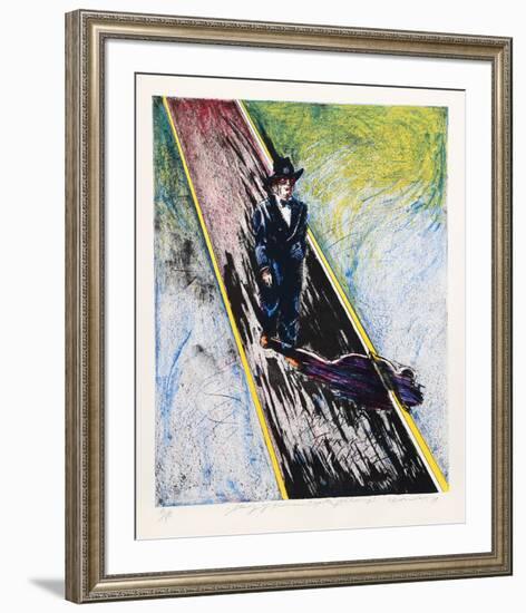 Study of Truman Capote Walking-Cliff Condak-Framed Limited Edition