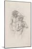 Study of Two Male Nudes for 'Arthur in Avalon', C. 1885-Edward Burne-Jones-Mounted Giclee Print