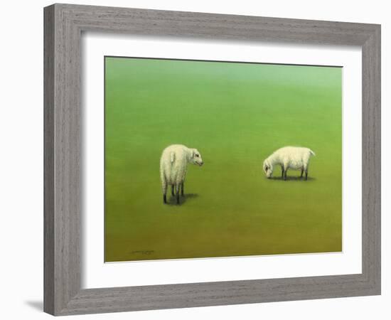 Study of Two Sheep-James W. Johnson-Framed Giclee Print