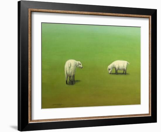 Study of Two Sheep-James W. Johnson-Framed Giclee Print