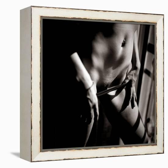 Study of Undressing-Edoardo Pasero-Framed Premier Image Canvas