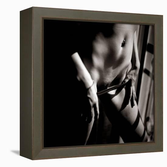Study of Undressing-Edoardo Pasero-Framed Premier Image Canvas