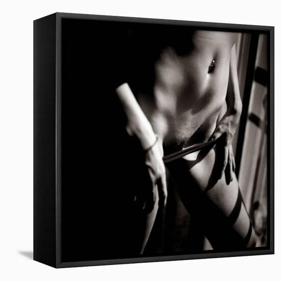 Study of Undressing-Edoardo Pasero-Framed Premier Image Canvas