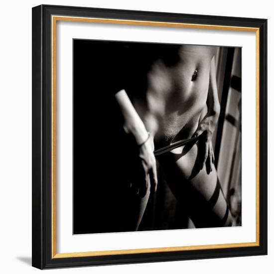 Study of Undressing-Edoardo Pasero-Framed Photographic Print