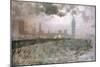 Study of Westminster Bridge (Studio Per Westminster Bridge)-Giuseppe De Nittis-Mounted Giclee Print