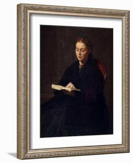 Study or Portrait of Madamoiselle Budgett-Henri Fantin-Latour-Framed Giclee Print