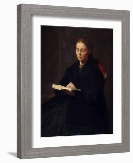Study or Portrait of Madamoiselle Budgett-Henri Fantin-Latour-Framed Giclee Print