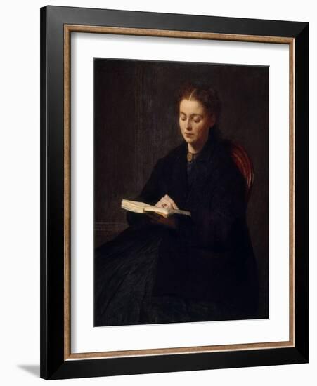 Study or Portrait of Madamoiselle Budgett-Henri Fantin-Latour-Framed Giclee Print