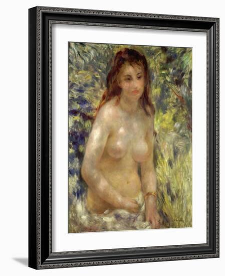 Study, Torso, Effect of Sunlight, 1875-76-Pierre-Auguste Renoir-Framed Giclee Print