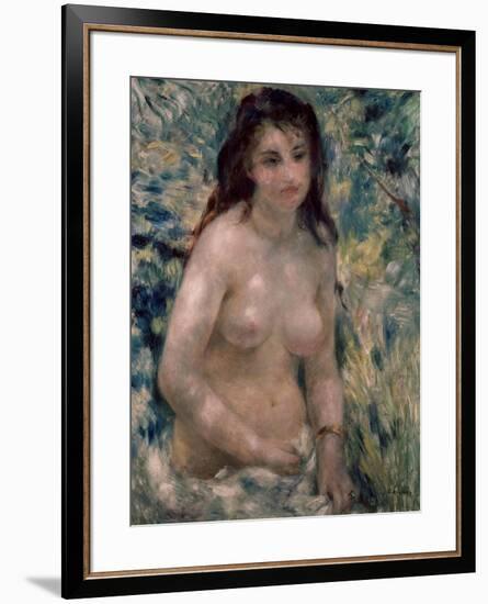 Study. Torso, Effect of Sunlight, Ca. 1875-1876-Pierre-Auguste Renoir-Framed Giclee Print