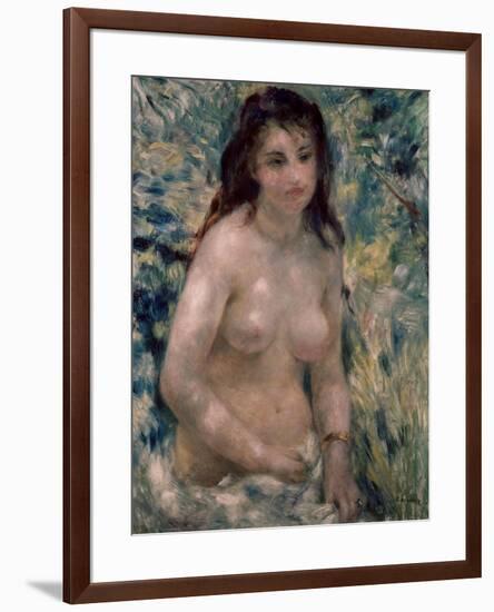 Study. Torso, Effect of Sunlight, Ca. 1875-1876-Pierre-Auguste Renoir-Framed Giclee Print