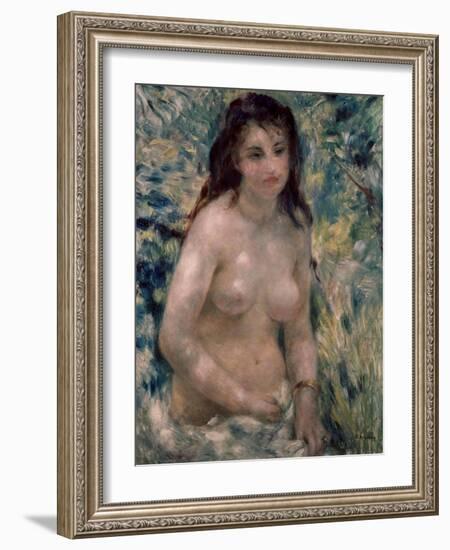 Study. Torso, Effect of Sunlight, Ca. 1875-1876-Pierre-Auguste Renoir-Framed Giclee Print