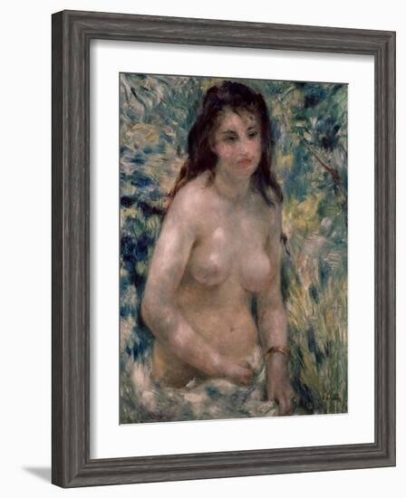 Study. Torso, Effect of Sunlight, Ca. 1875-1876-Pierre-Auguste Renoir-Framed Giclee Print