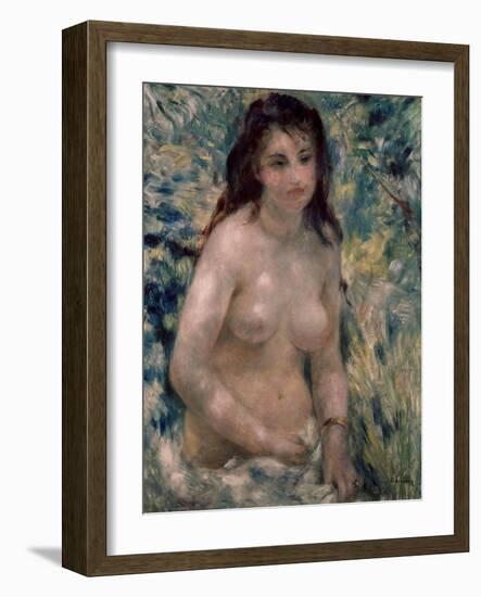 Study. Torso, Effect of Sunlight, Ca. 1875-1876-Pierre-Auguste Renoir-Framed Giclee Print