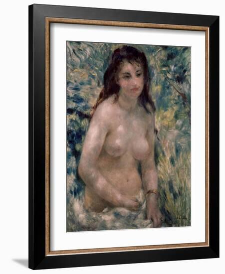 Study. Torso, Effect of Sunlight, Ca. 1875-1876-Pierre-Auguste Renoir-Framed Giclee Print