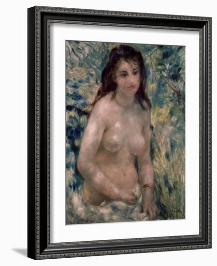 Study. Torso, Effect of Sunlight, Ca. 1875-1876-Pierre-Auguste Renoir-Framed Giclee Print