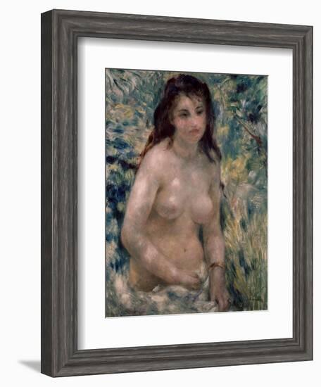 Study. Torso, Effect of Sunlight, Ca. 1875-1876-Pierre-Auguste Renoir-Framed Giclee Print